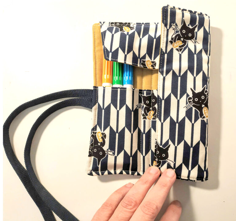 Roll Up Pencil Case in 2 sizes Sewing Pattern B'etha Bags